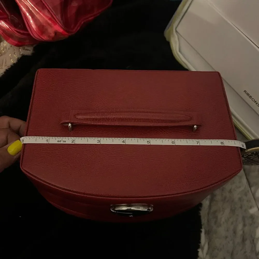 Box Davidt's [J51201 - Coffret a Bijoux 'Active Woman' rouge | Jewellery. Box re